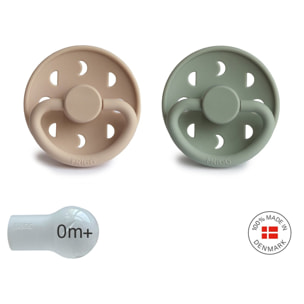 Frigg Pack 2 Chupetes Block Silicona Moon Phase