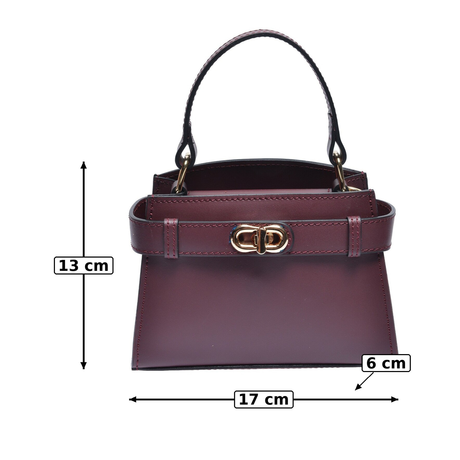 Tote Anna Luchini Bordeaux