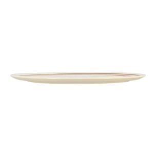 Lot de 6 assiettes à pizza en faïence blanche 32cm AMATXI