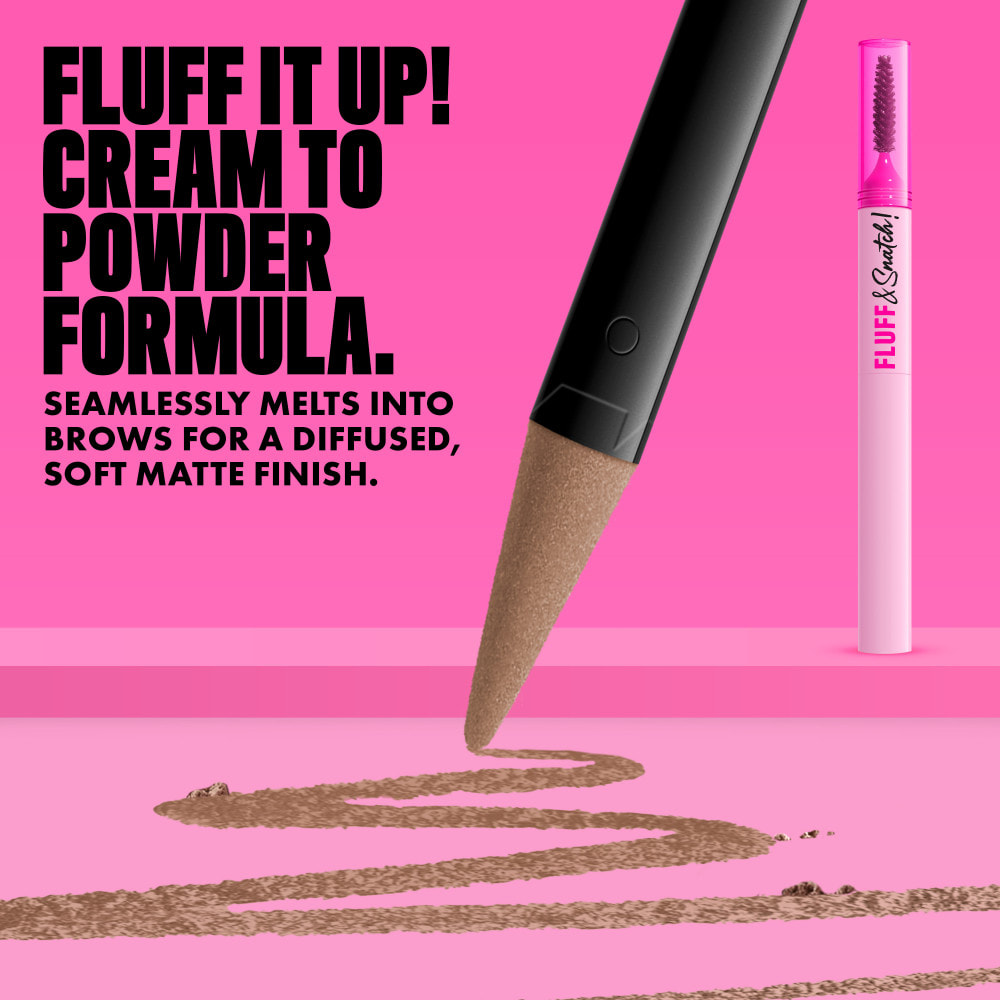 NYX Professional Makeup Fluff & Snatch Crayon Sourcil Précision Effet Poudré ASH BLONDE