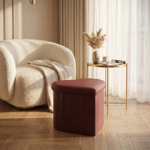 Pouf a forma di cuore in ecopelle