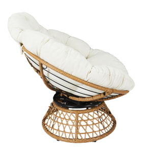 Fauteuil Cancun Coussin Blanc
