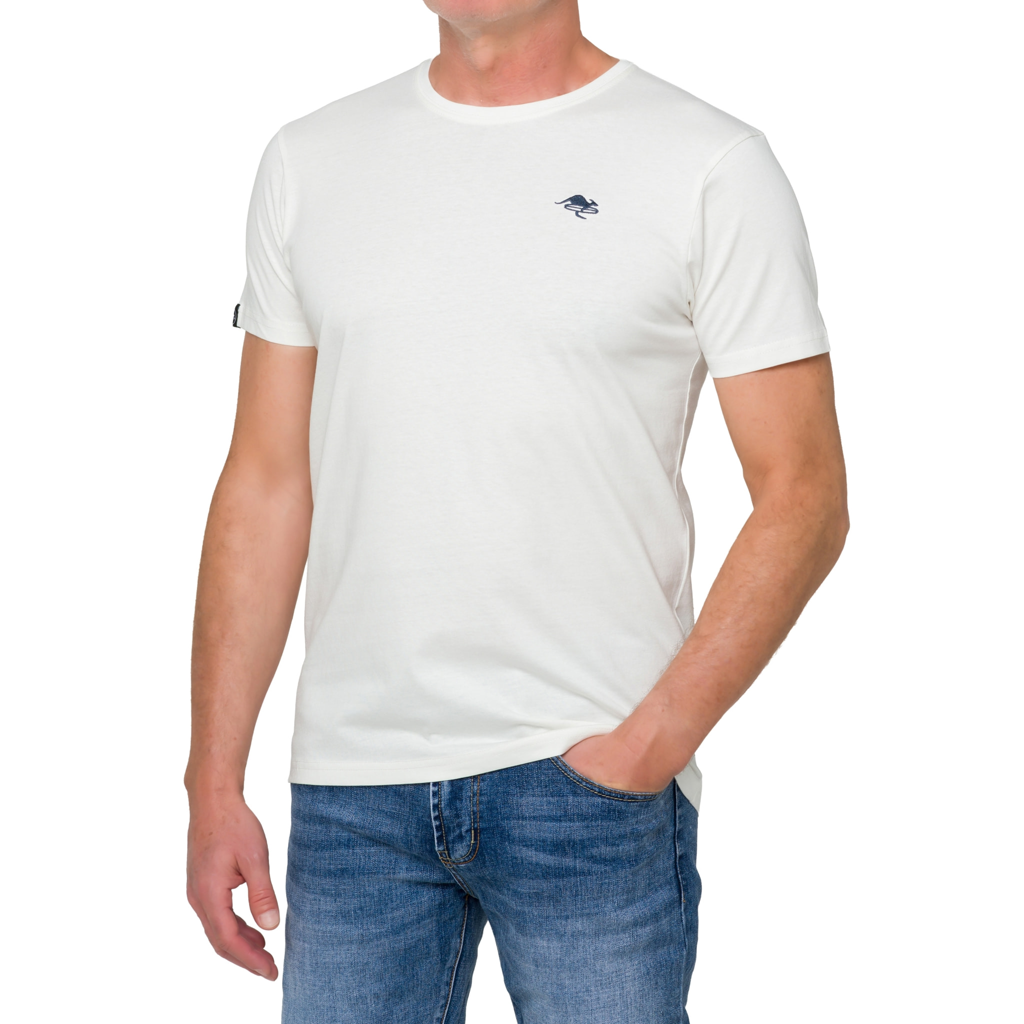 T-shirt in cotone 180 gr Hot Buttered Mistral bianco