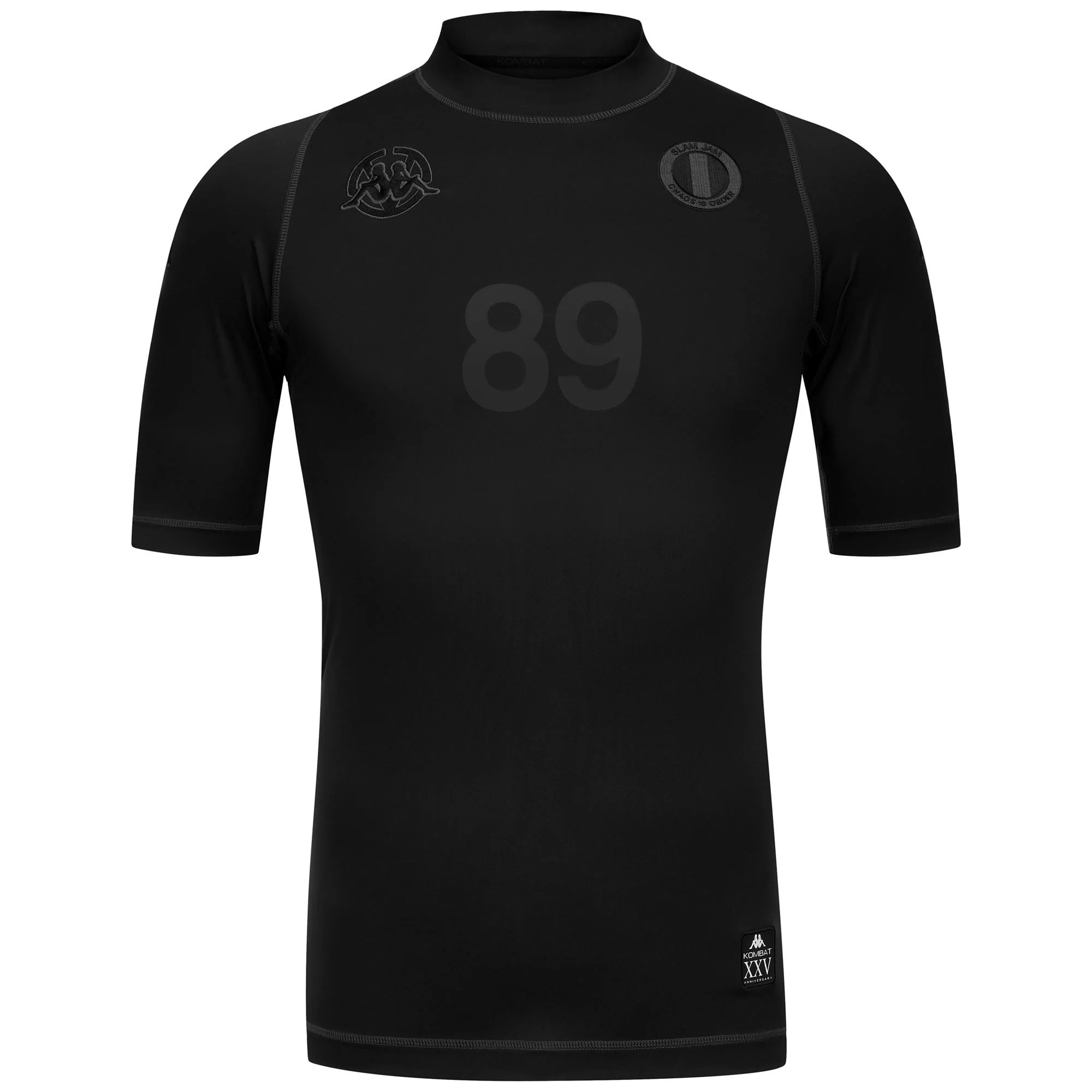 Kappa - Camisetas de juego Hombre Negro - Kombat Xxv Slam Jam