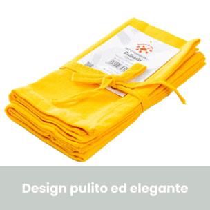 Intrecci – Set 6 tovaglioli in puro cotone 40x40 cm