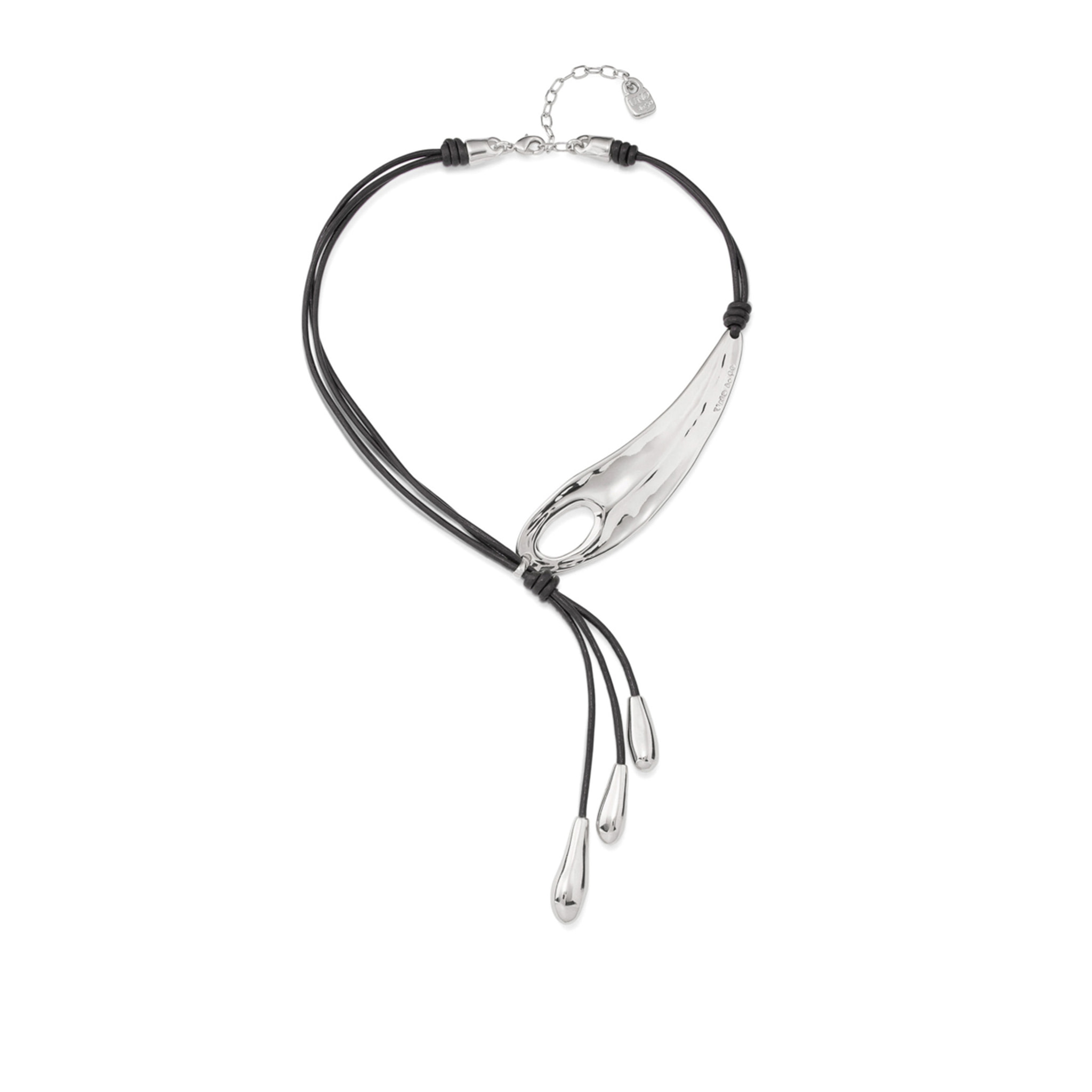 Colgante Big leaf PLATEADO U