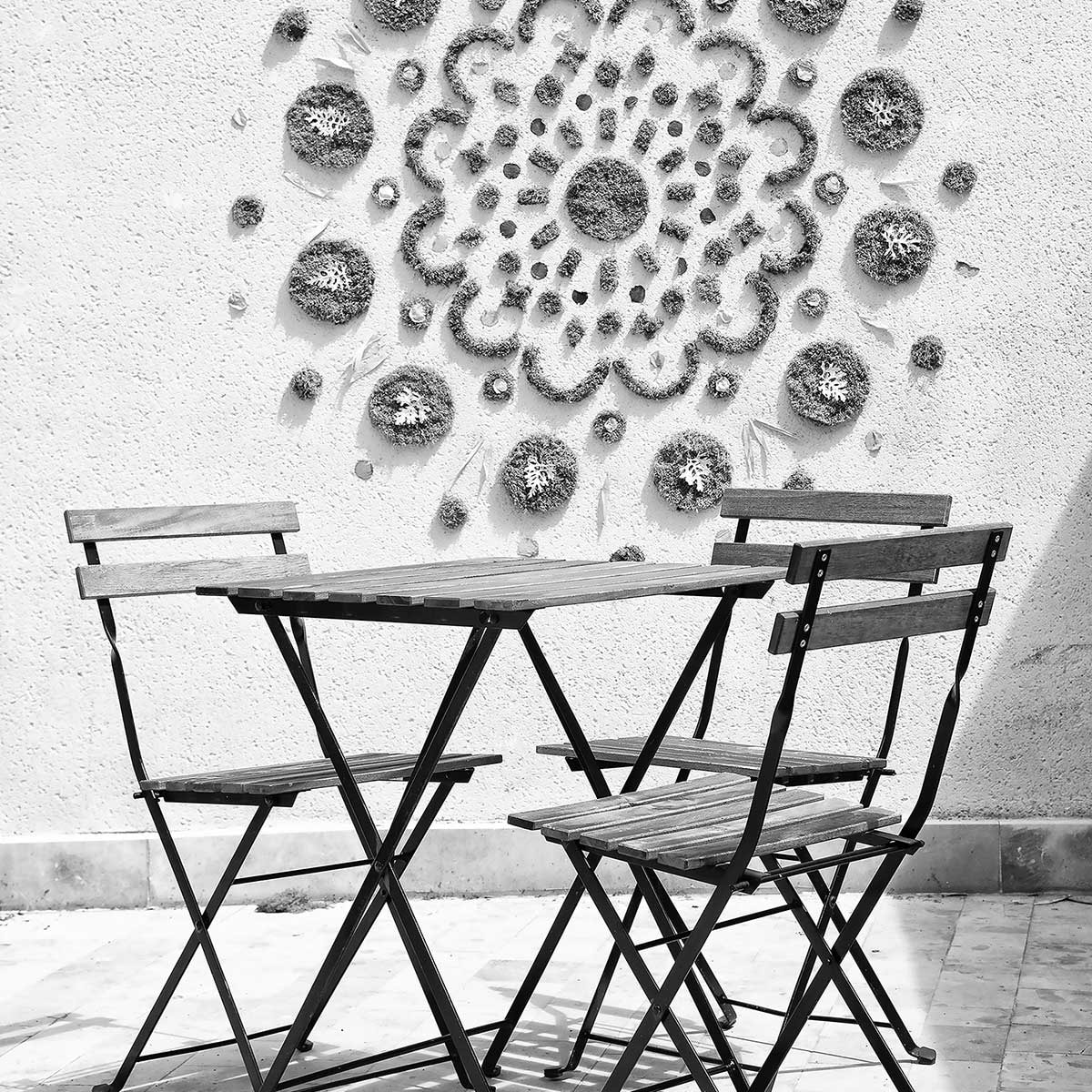 Affiche pause détente Affiche + cadre en bois - Chêne