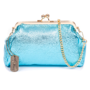 Ambivere bolso de mano Mujer. Piel auténtica Gamuza acabado lacado brillante.