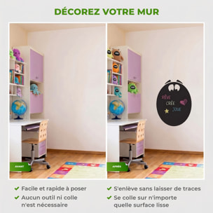 Sticker ardoise tableau noir - stickers muraux adhésif effaçable - SILHOUETTE KENTROSAURE