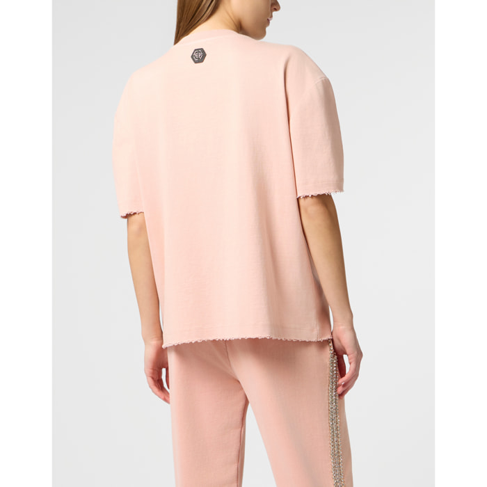 PHILIPP PLEIN Man Fit T-Shirt Strass Signature