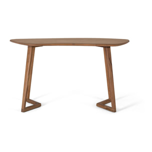 Escritorio de Madera de Acacia 140 Cm Estilo Rústico Moderno