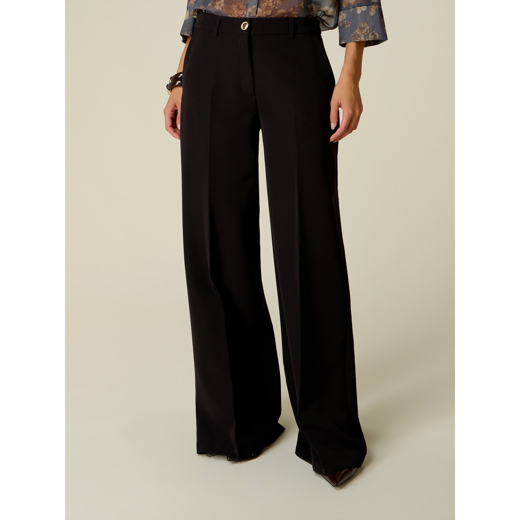 Oltre - Pantaloni a palazzo - Nero