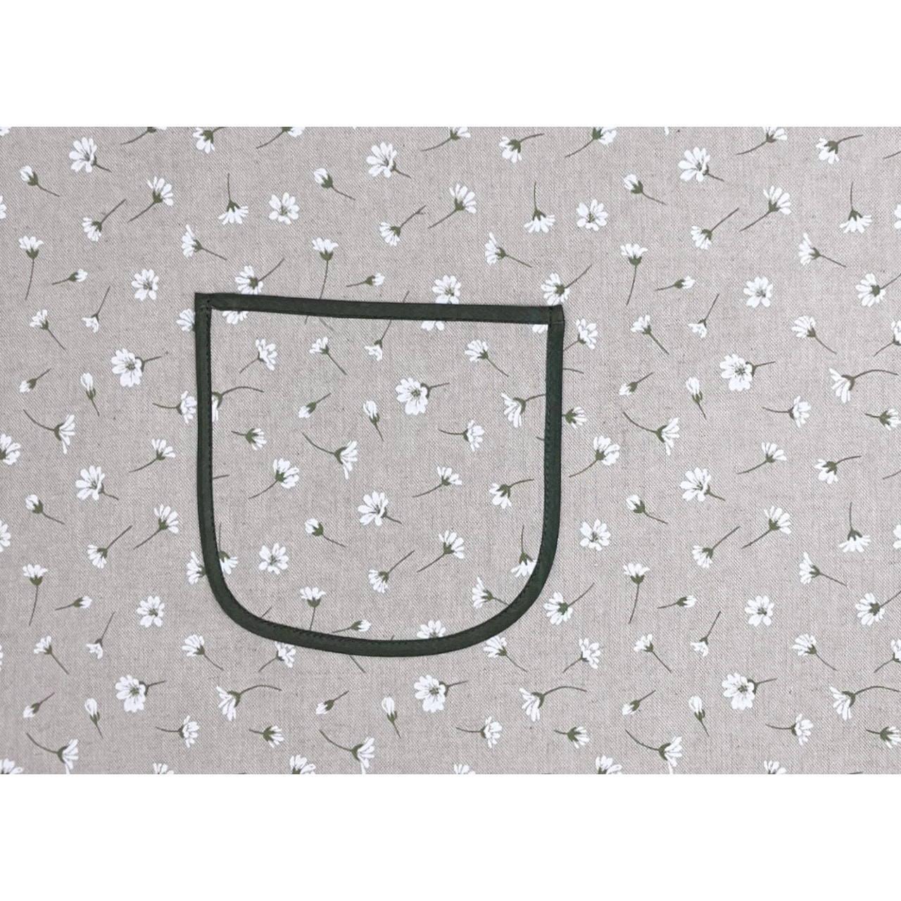 Set 2 Pezzi Grembiule Cucina Con Tasche 100% Cotone Disegno Margheritine