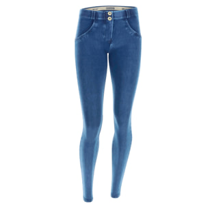 Jeggings push up WR.UP® superskinny jersey-denim organico