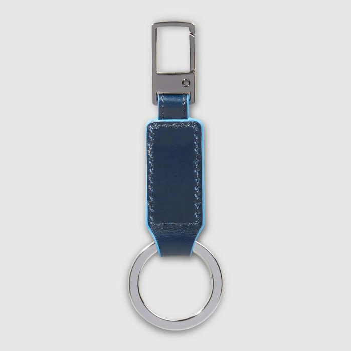 Piquadro Moschettone portachiavi in pelle