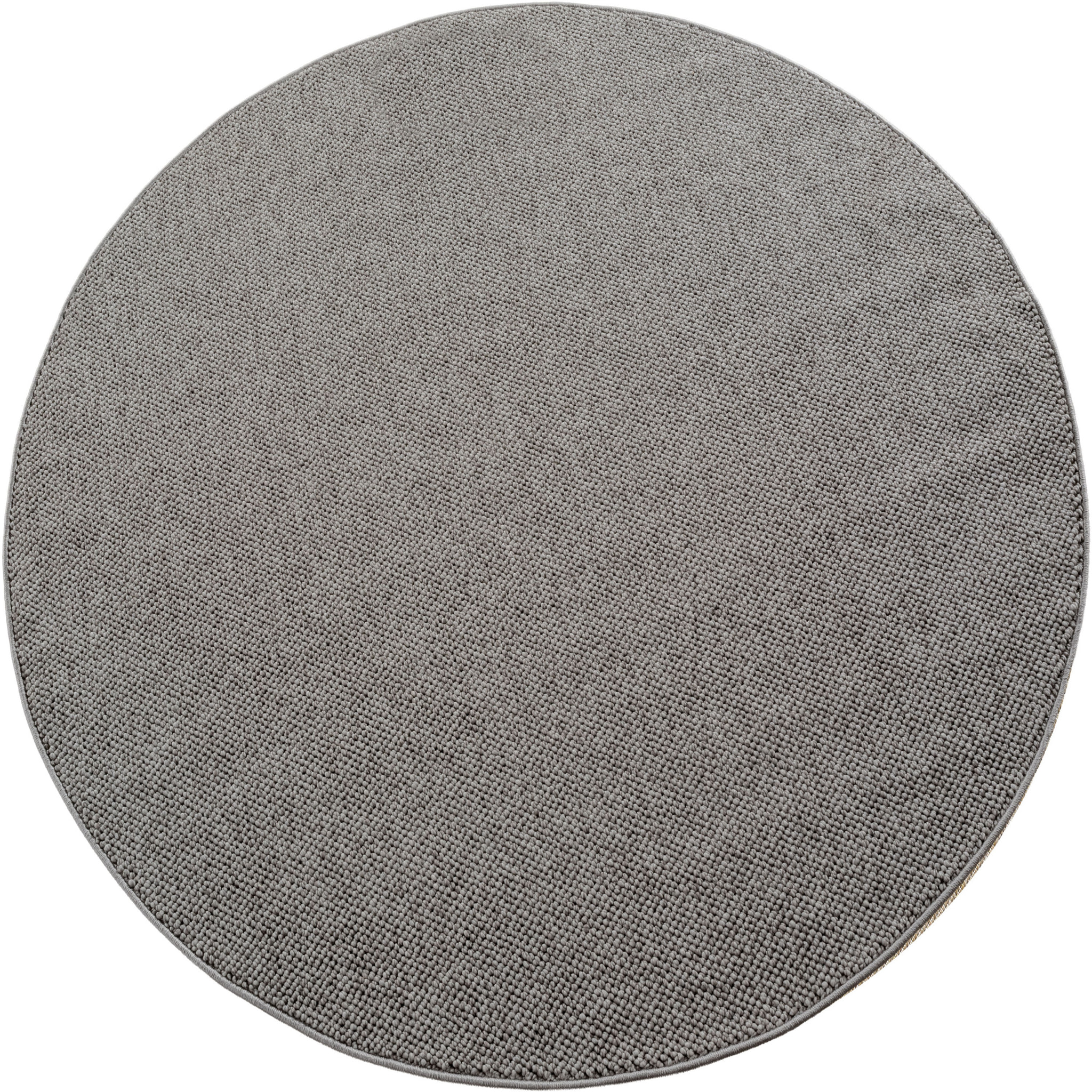 HELIX - Tapis moderne rond effet laine bouclé gris