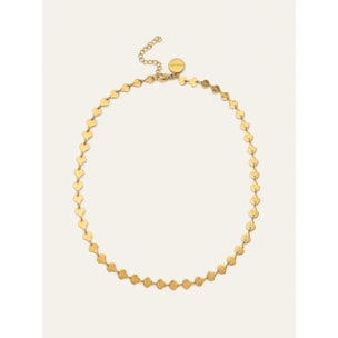 Collar Shells Acero Baño Oro
