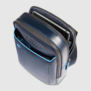 Piquadro Borsello in pelle porta iPad®mini con tasca per AirPods® e protezione RFID