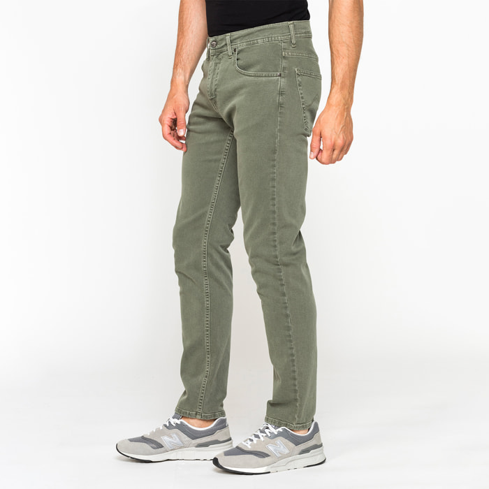 JEANS COLOR SLIM FIT IN BULL DENIM STRETCH TINTO OLD