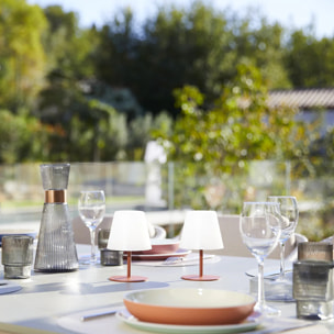 2 Lampe de table sans fil TWINS H16CM