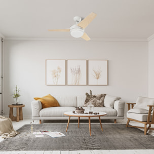 Forlight Ventilador IP20 Windy E27 15W Blanco Blanco