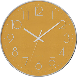 Horloge 3D "Laure" silver D30cm