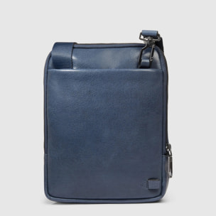 Piquadro Borsello in pelle porta iPad®mini con tasca per AirPods® e protezione RFID