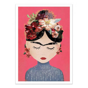 Art-Poster - Frida Pink Version - Treechild - 50 x 70 cm