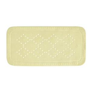 Tapis Fond de baignoire PVC ALASKA 91x36cm Jaune Clair Spirella