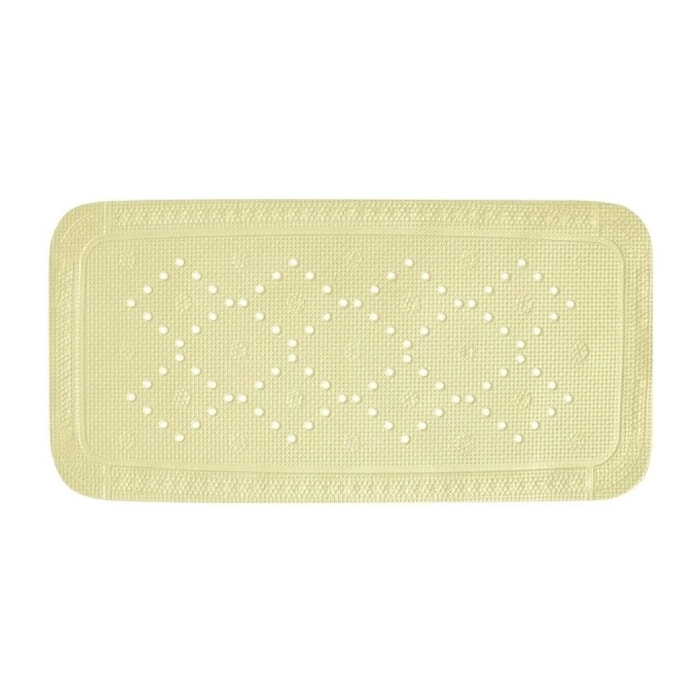 Tapis Fond de baignoire PVC ALASKA 91x36cm Jaune Clair Spirella