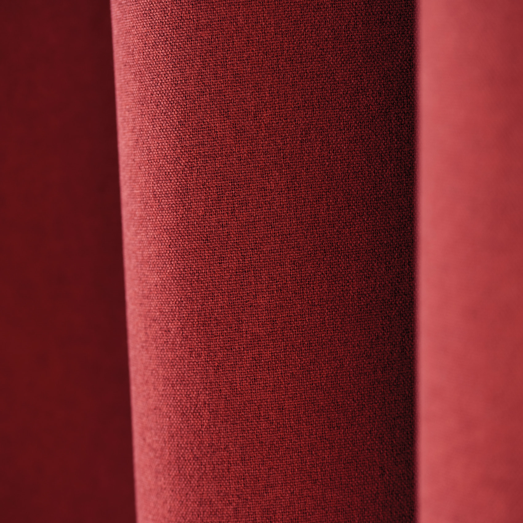 Rideau 100% occultant thermique phonique chiné - Rouge