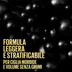 Mascara Very Black Colossal Bubble Volumizzante a Lunga Tenuta con Scovolino a Pettine