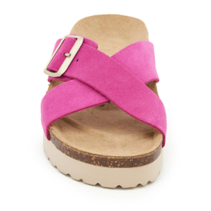 SANDALO CON ZEPPA BILLOWY ROSA