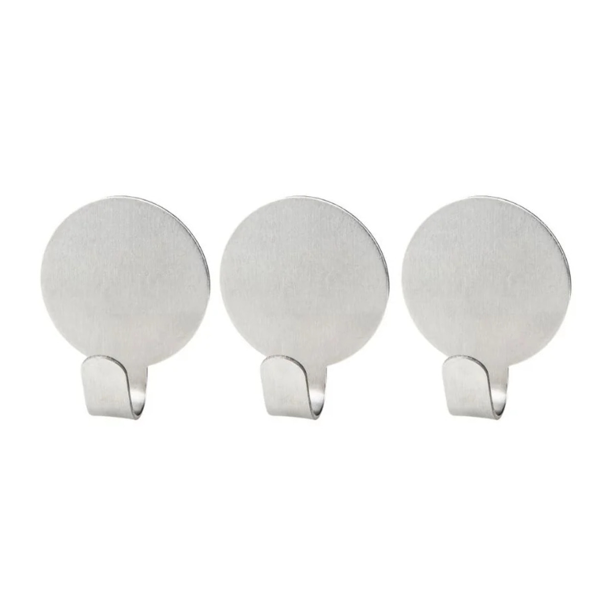 Lot de 3 crochet adhésifs ronds Fackelmann Tecno
