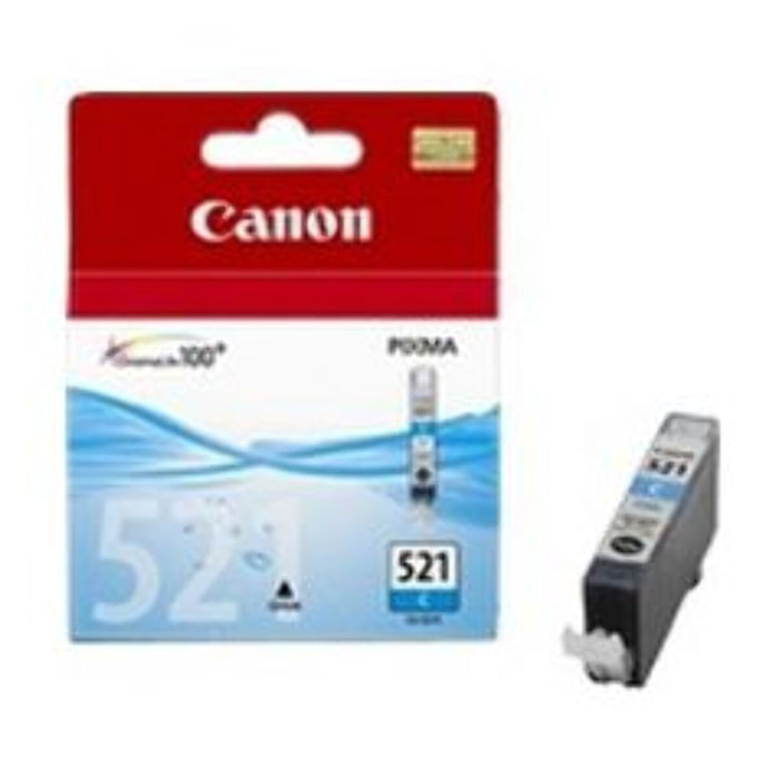 Cartouche d'encre CANON Originale CLI-521 Cyan Standard - 2936B001