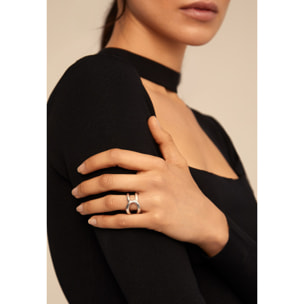 Anillo Shortcut PLATEADO 9