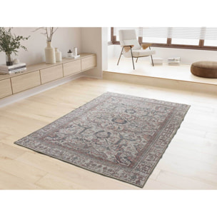MANDALA Alfombra Ã©tnica en estilo vintage terra, varias medidas disponibles.