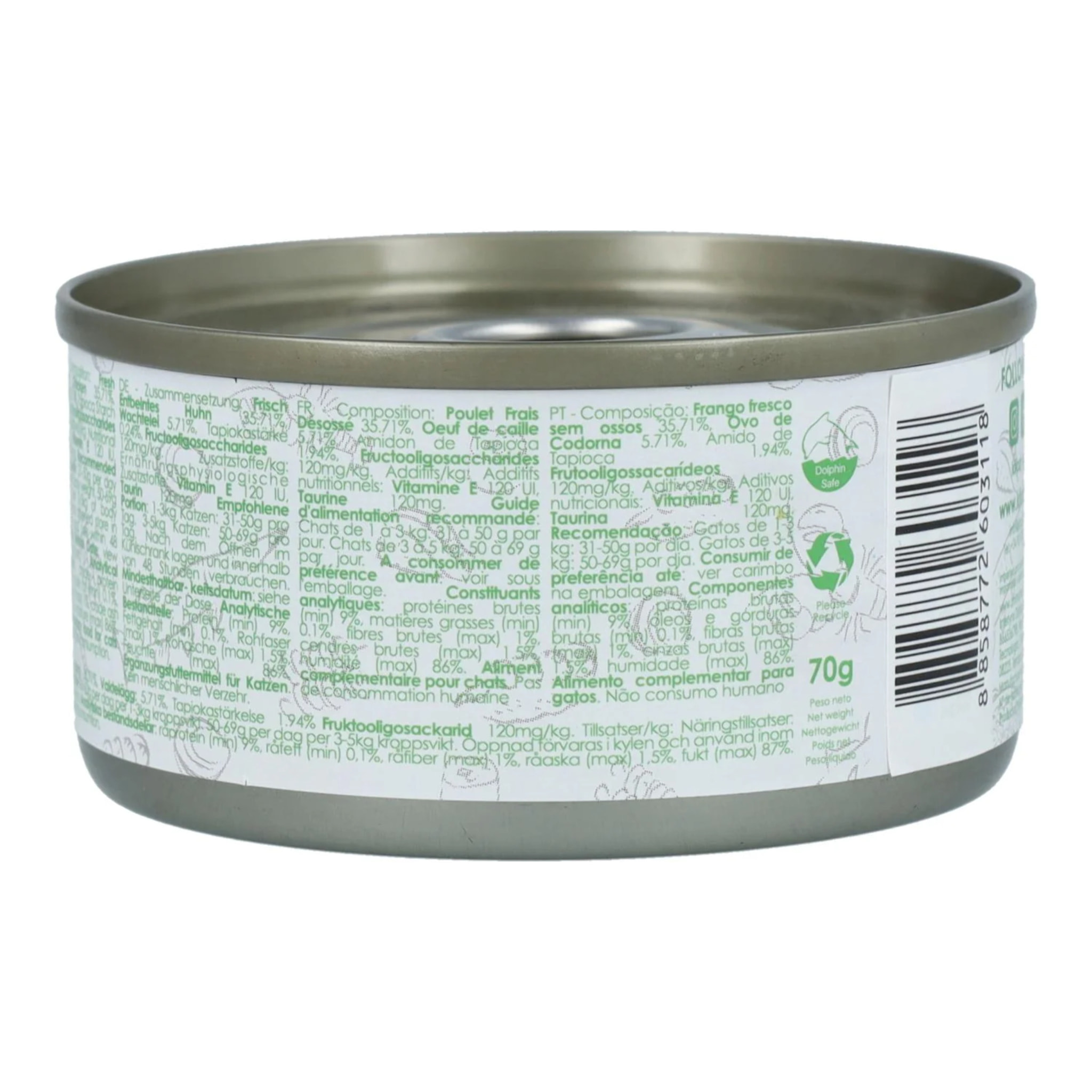 Pack 24x Kit Cat Lata Gravy - Pollo & Huevo Codorniz 70 g Comida húmeda para gatos en salsa