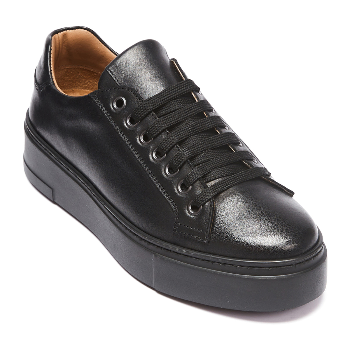 Classic Lace-up Sneaker British Passport Nero