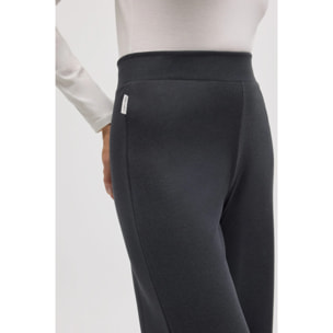 Pantaloni dritti con texture antracite