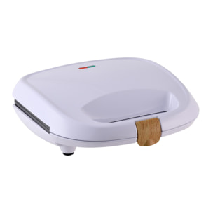 Sandwichera de 800W con revestimiento antiadherente 22x22x8,5cm