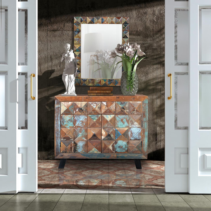 Cómoda - madera reciclada - 100x40x87cm
