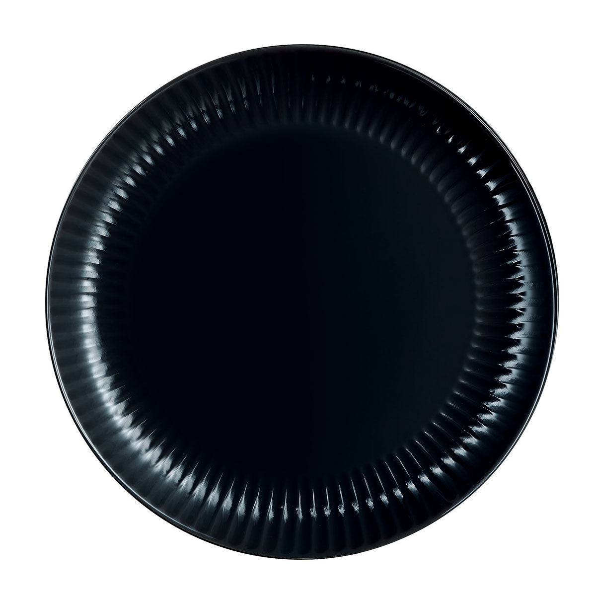 6 platos llanos negros 25 cm Cottage - Luminarc