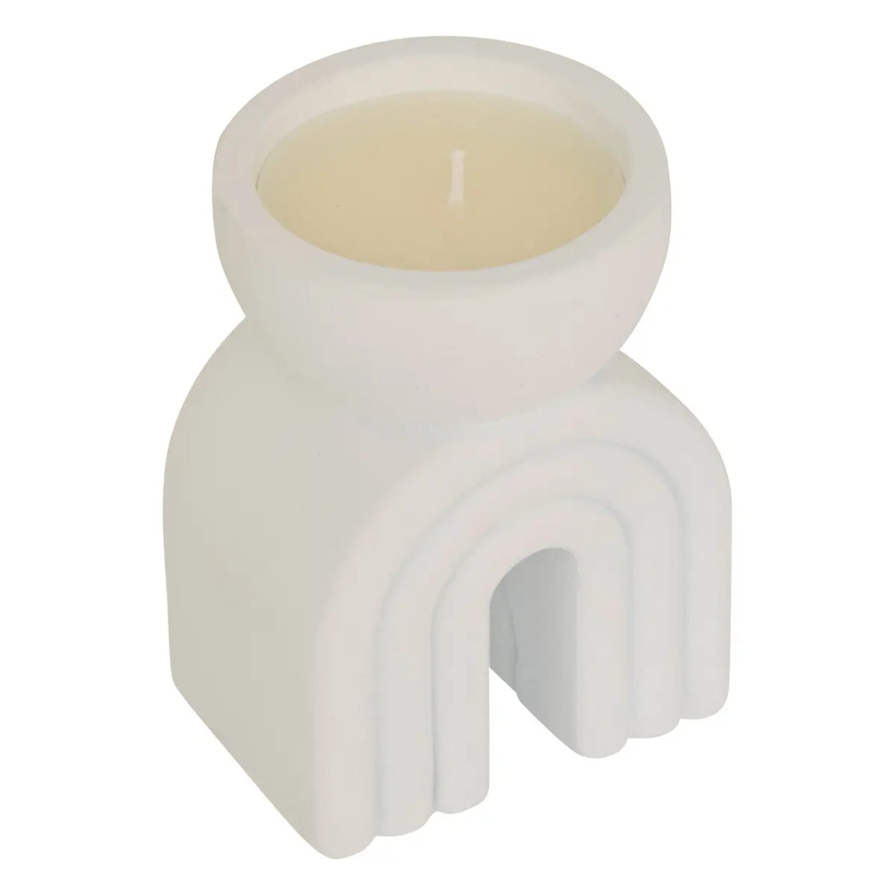 Bougie parfumée Flow 70g pot ciment fleur d'oranger