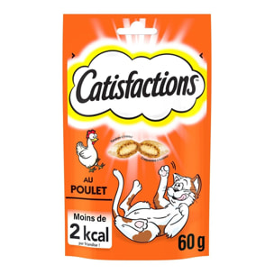 CATISFACTIONS Friandises au poulet pour chat et chaton (6x60g)