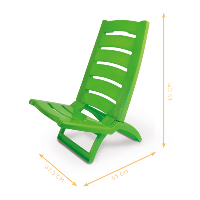 Sedia Camping Spiaggia Pieghevole Spiaggina Portatile Modello Linosa
