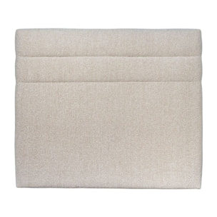 Tete de lit Bandes Horizontales Bouclette - Rembourrée A poser