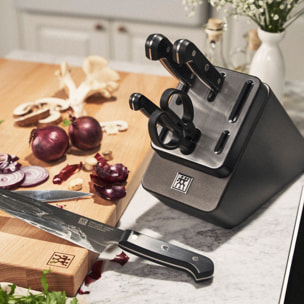 Bloc de couteaux avec technologie KiS,+ 7 pcs, **** FOUR STAR