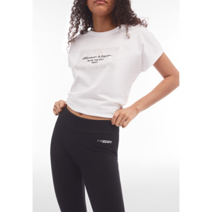 Pantaloni donna in jersey con fondo a polsino