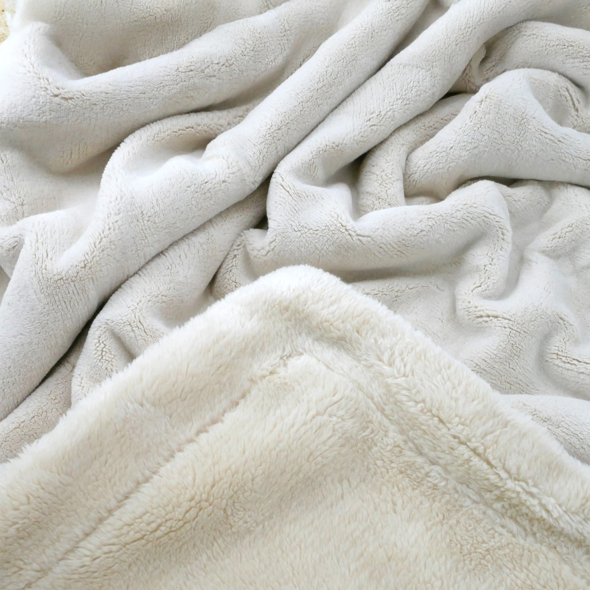 Couverture polaire - Cozy Beige Clair - 220x240cm - 760g/m²